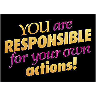You are responsible for…