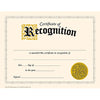 Certificate of Recognition