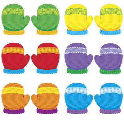 Multicolor Mittens