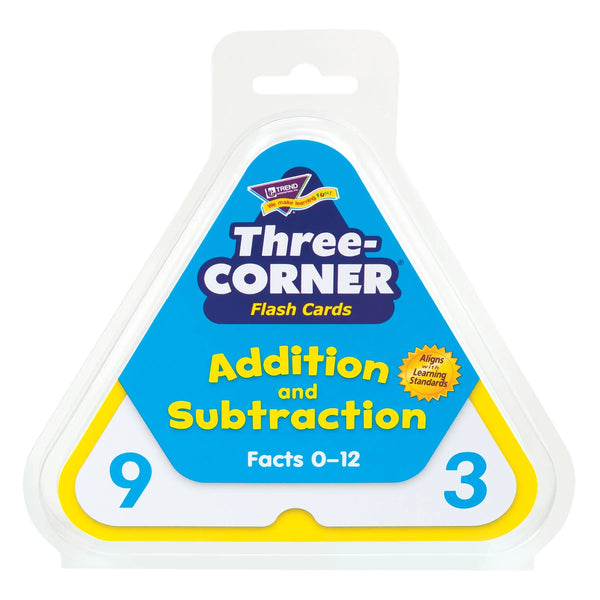 Addition and Subtraction Three-Corner® Flash Cards