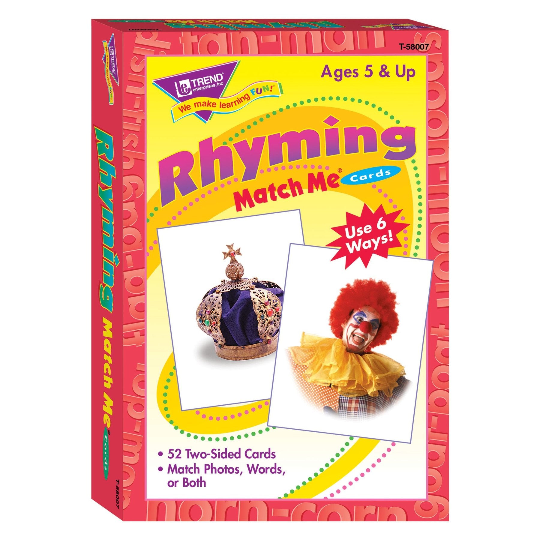 Rhyming Words Match Me® Cards