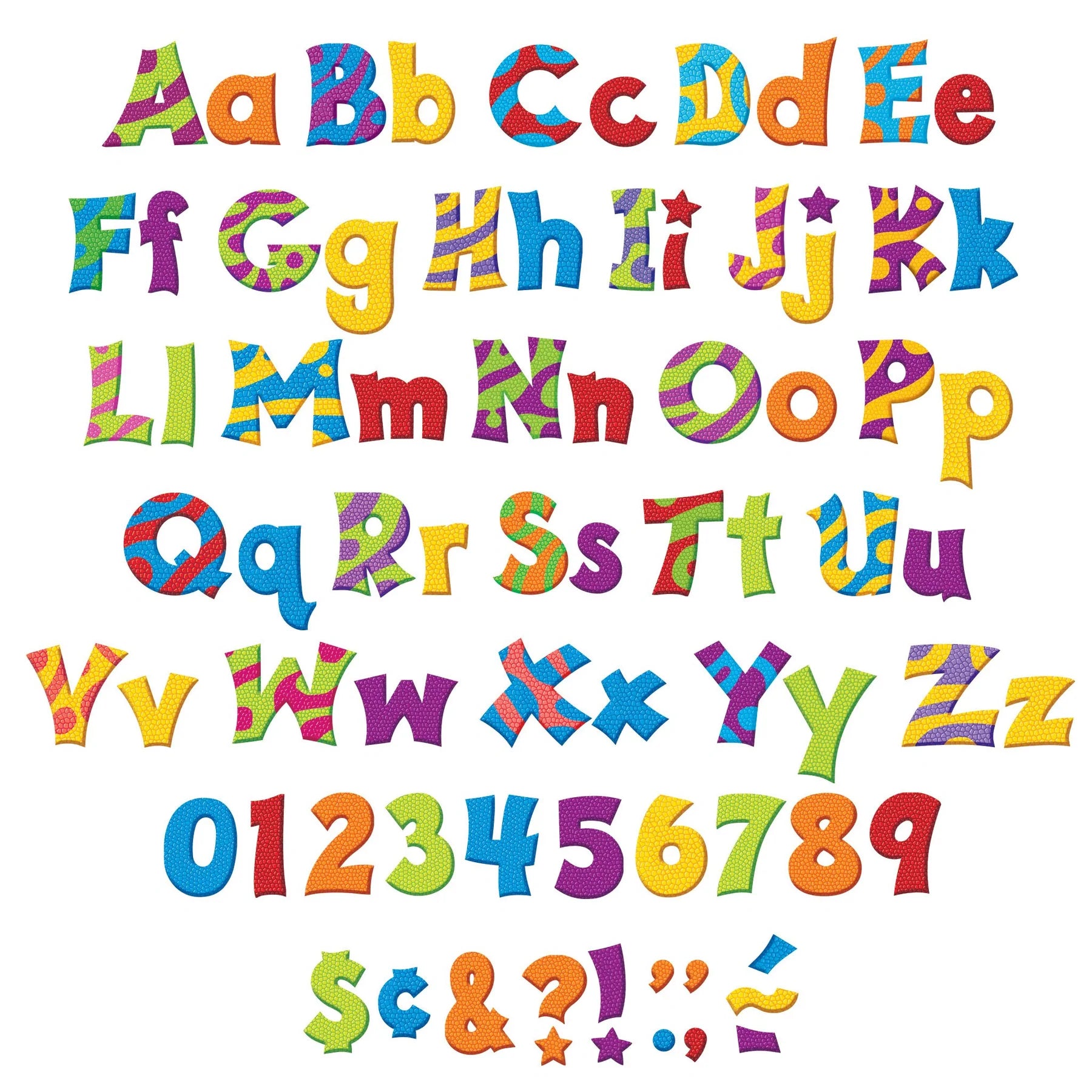 Dino-Mite Pals® 4-Inch Friendly Uppercase/Lowercase Combo Pack (English/Spanish) Ready Letters®