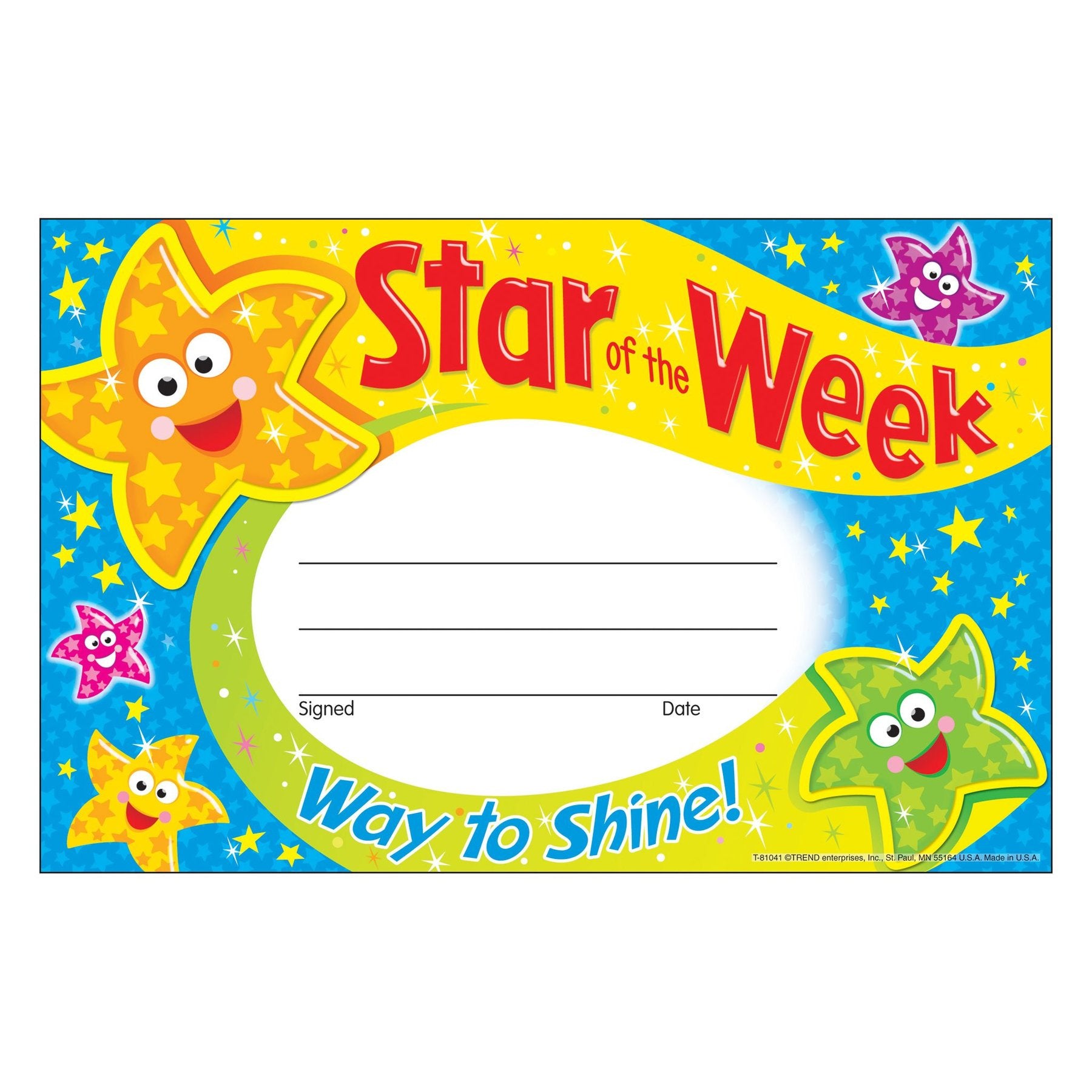 Star of the Week—Way to Shine! Recognition Awards