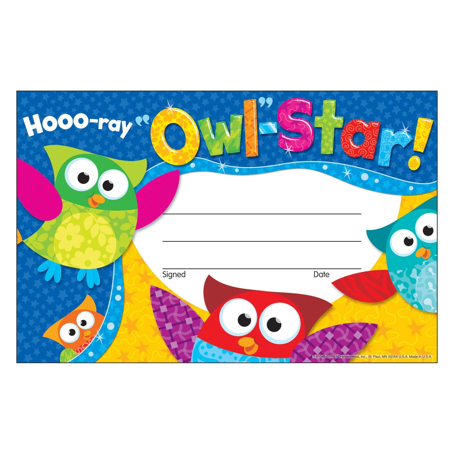 Hooo-ray Owl-Star! Recognition Awards