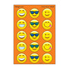 Emoji Cheer, Orange scent Scratch 'n Sniff Stinky Stickers® – Large Round